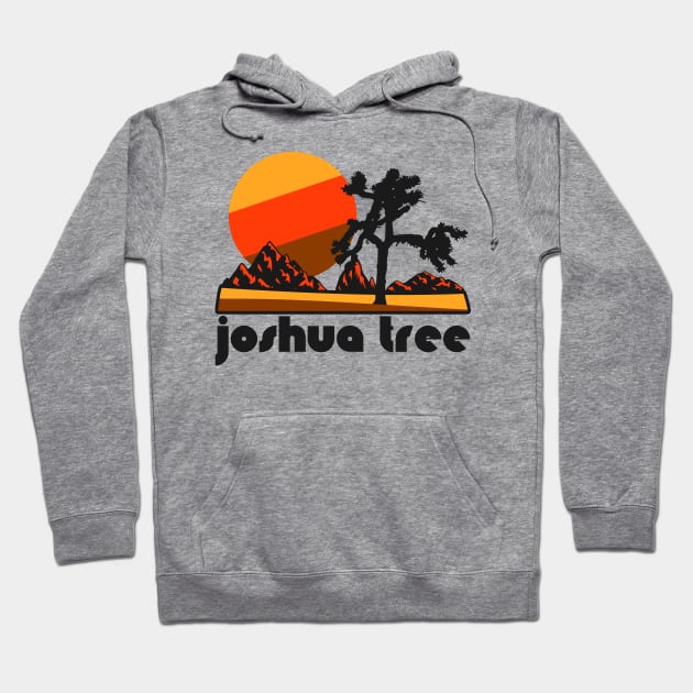 Retro Joshua Tree ))(( Tourist Souvenir National Park Design Hoodie by darklordpug